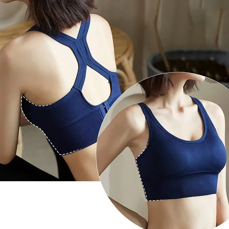 Sports Bra Sexy Sports Bras Racerback Yoga Bra Tank Top Women Fitness Gym Shockproof Seamless Running Workout Fast Dry Underwear Vest