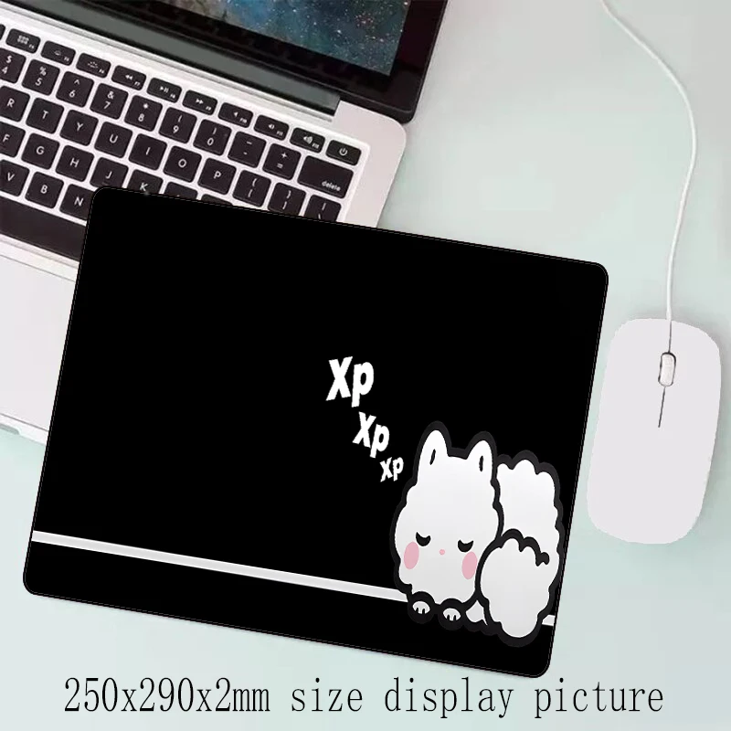 Kawaii Black Kitten Mouse Pad Image 9