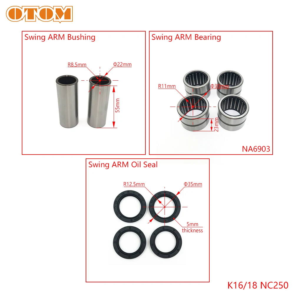 para KEWS K16, K18, ZONGSHEN, NC250, NC450, Motocicleta Chinesa