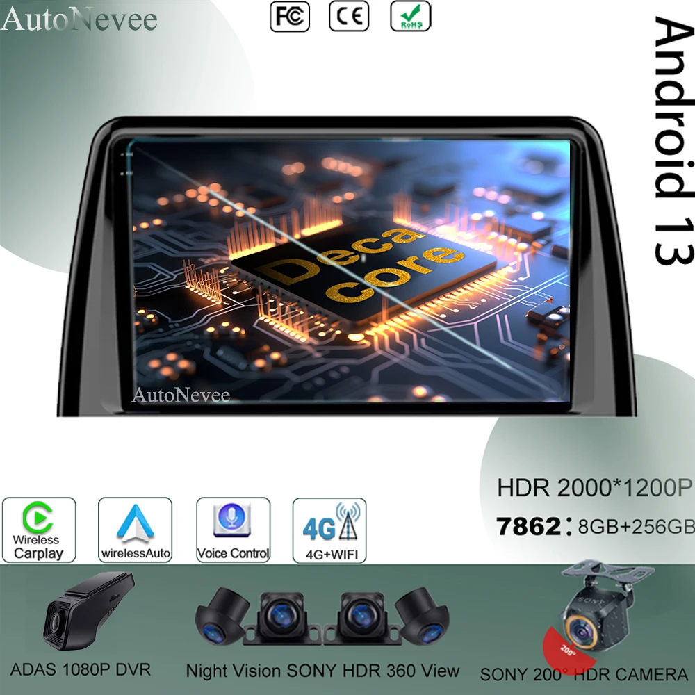 

GPS For Kia SORENTO KX7 2017-2022 Android 13 No 2Din DVD Car Wifi High-performance Navigation Head Unit Bluetooth stereo Auto 5G