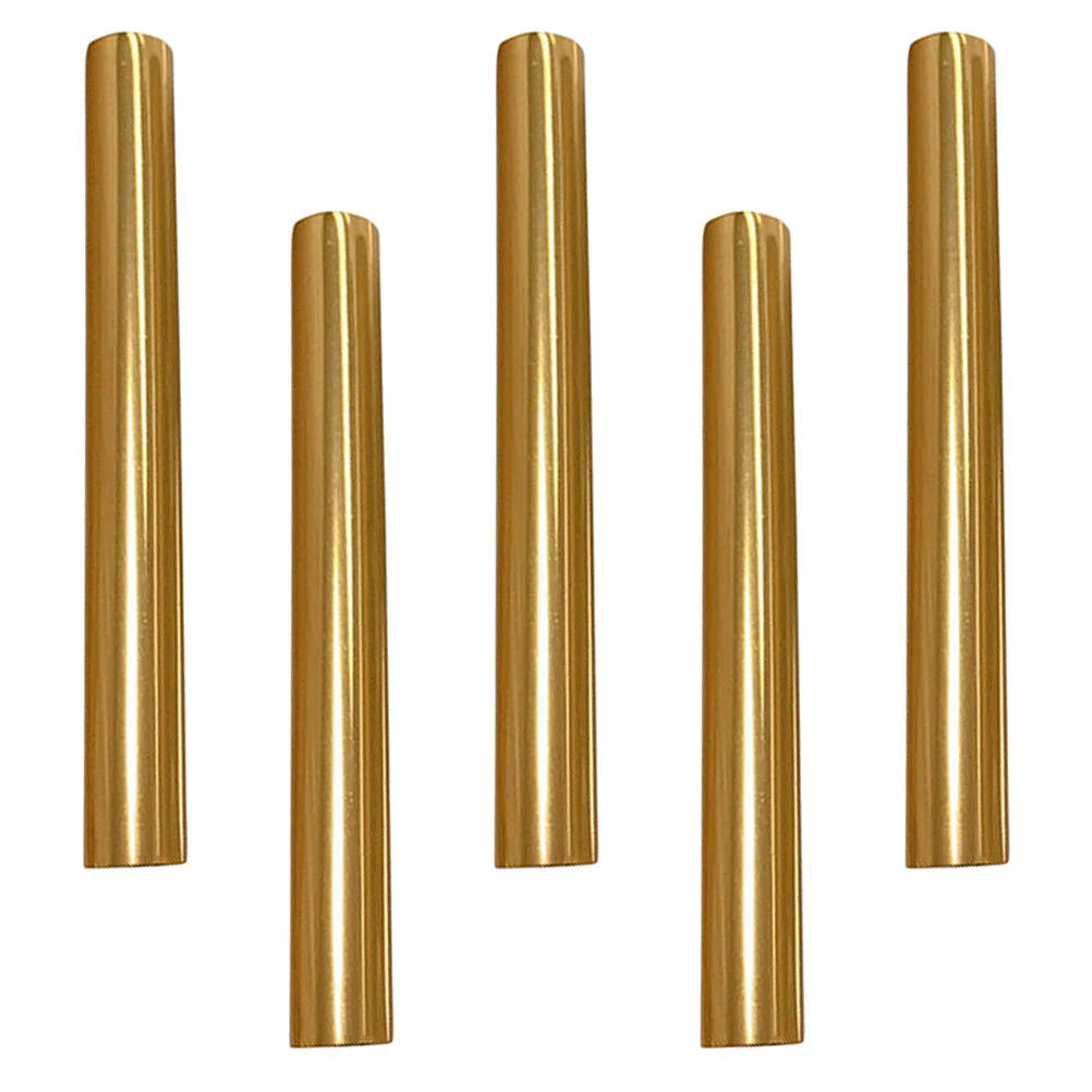 5 Pcs Nail Pen Cap Brushes Sealed Manicure Caps Cover Alloy Protection Zinc Decor Lightproof Topper -proof 3