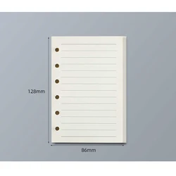 Compact Soft Leather Pocket Notebook with 120 Blank Pages - A7 (80 lined pages)