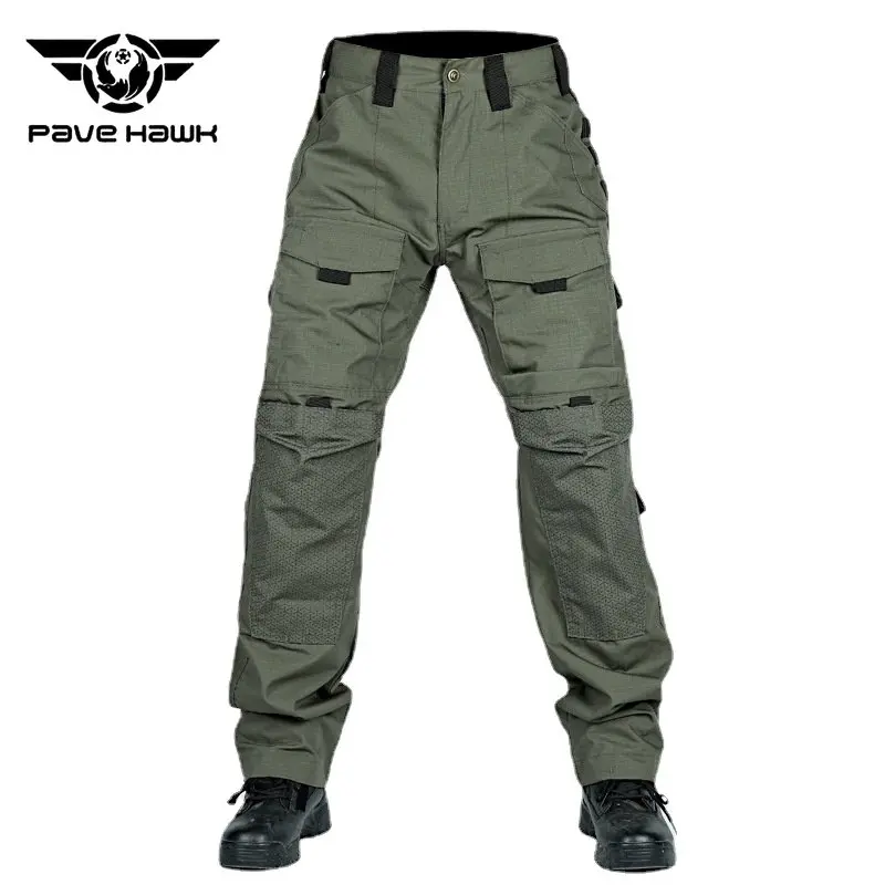 Hunting Tactical Pants Men Multi-Pockets Waterproof Durable Wear-resisting Breathable Outdoor Operations Training Combat Pants