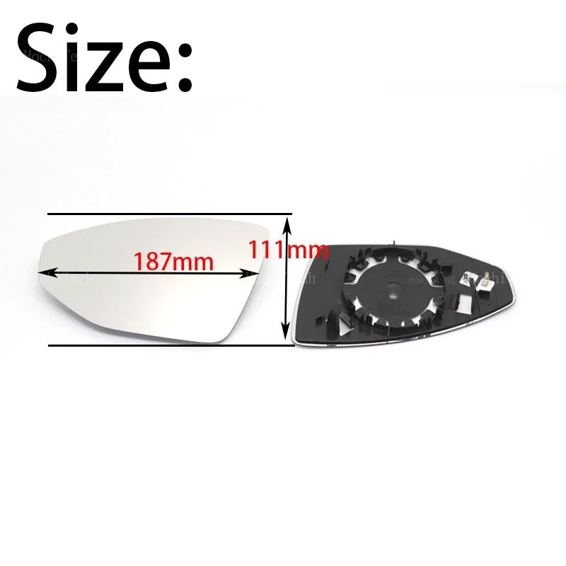 아우디 A6 S6 RS6 C8 4K A7 S7 RS7 4K8 A8L S8 S8L RS8 D5 4N 좌측 또는 우측 가열 윙 미러 유리 와이드 백미러