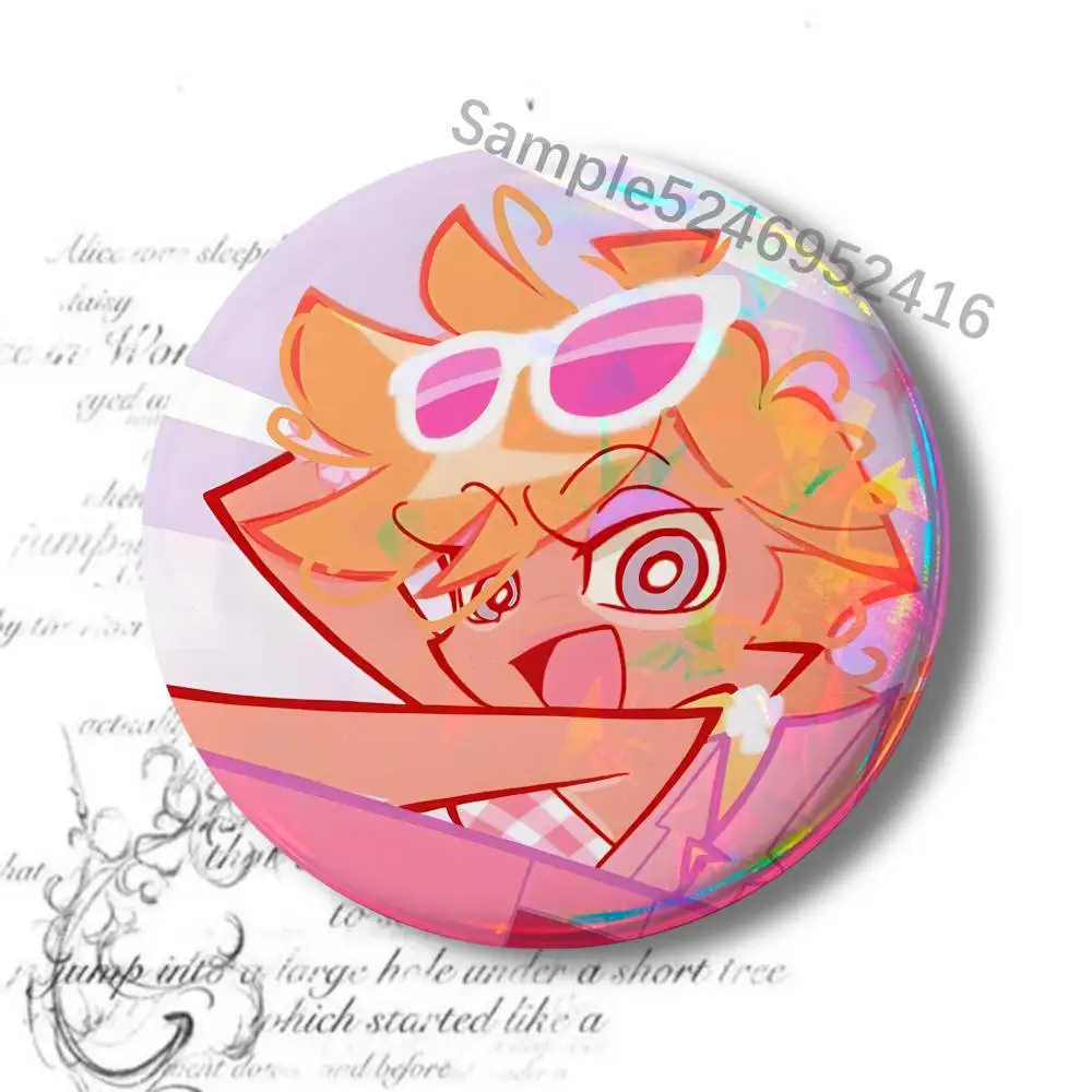 P-Panty Stocking PaSwG PSG 레이저 배지 크리에이티브 핀 브로치 가방 의류 모자 장식 선물 팬 수집 액세서리 라펠 핀