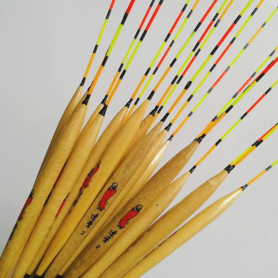10 Flotadores Pesca Tyenaza - Espuma, Colores Vivos, Para Agua Dulce