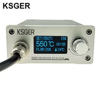 KSGER Hot Air Gun SMD Rework Station GX16-8 Solder Dryer Handle Electronic OLED T12 Nozzle Stand DIY Tools Quick Heating 700W 2