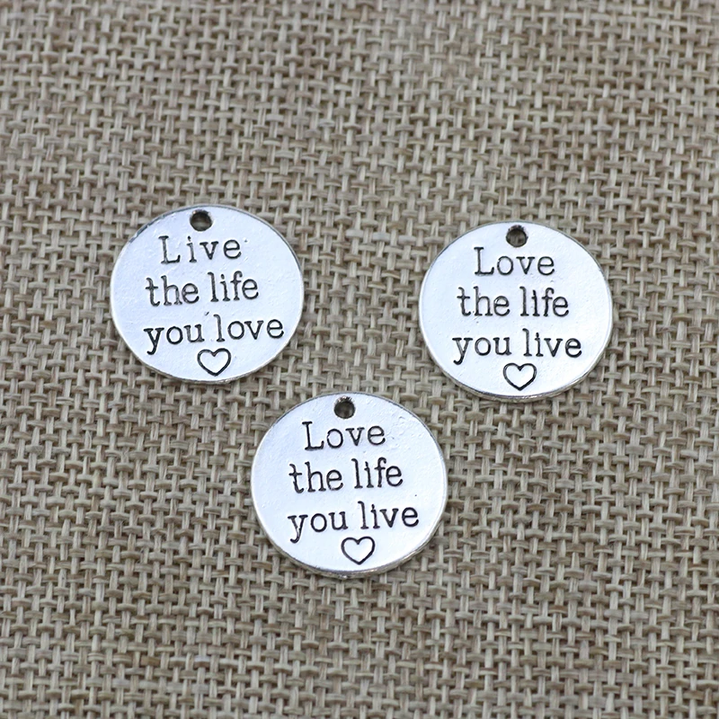 Charms Pendant Letter Love Live Life Charm Charms Love Lot Charme