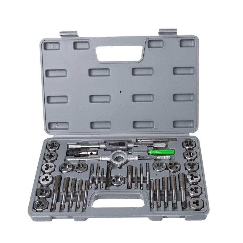 

40 Pcs Metric Tap Die Set Hand Threading Tool Alloy Steel Screw Thread Bit New