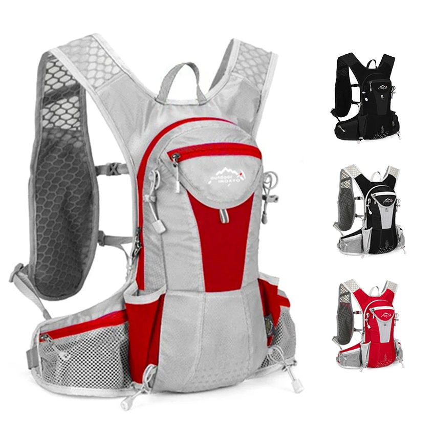 INOXTO 12L Hydration Vest Cycling Backpack Running Hydration Suitable for Men and Women Trail Vest Running Bag Mountaineering 2L 5