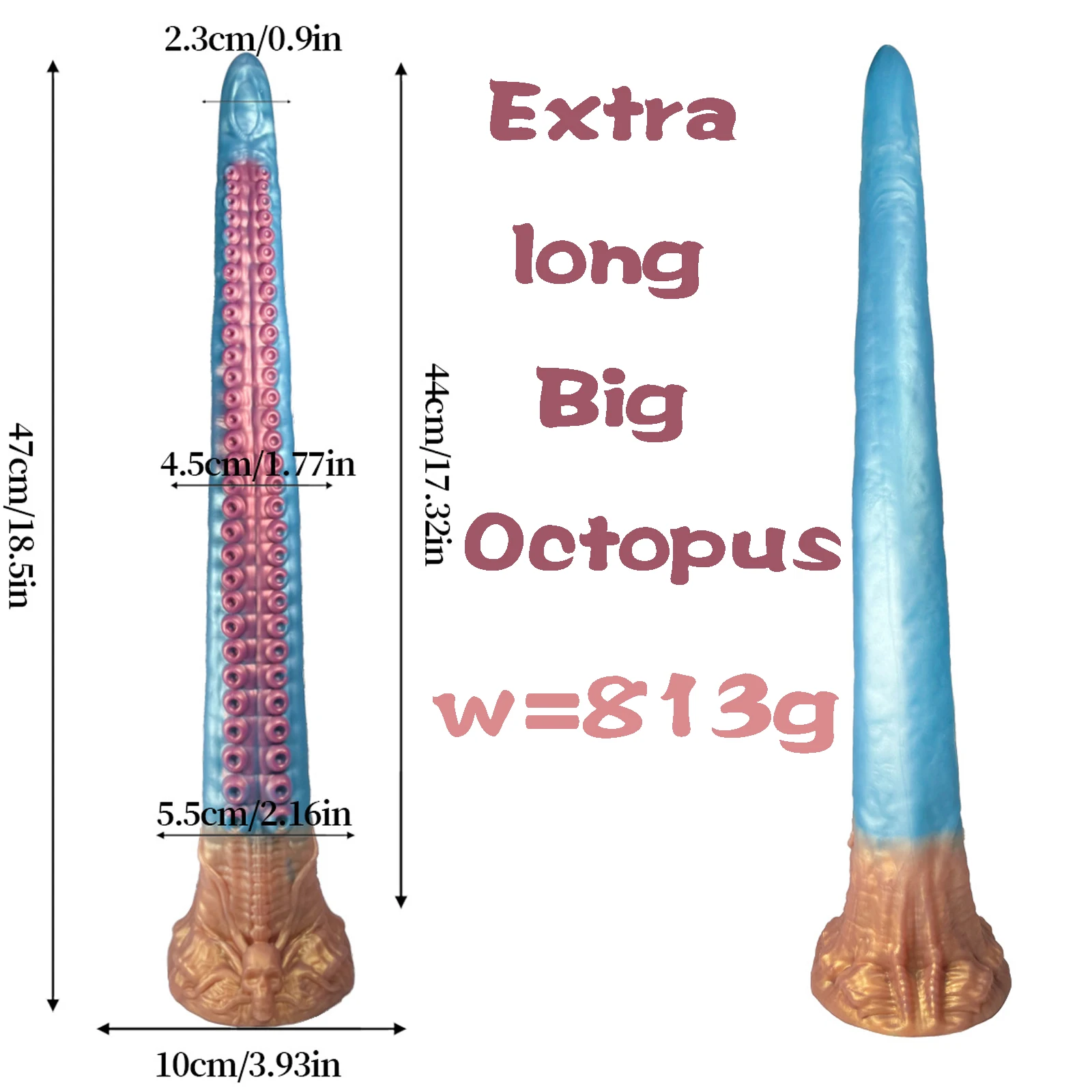 Dildo Realista Polvo com Ventosa Tentacle Strong