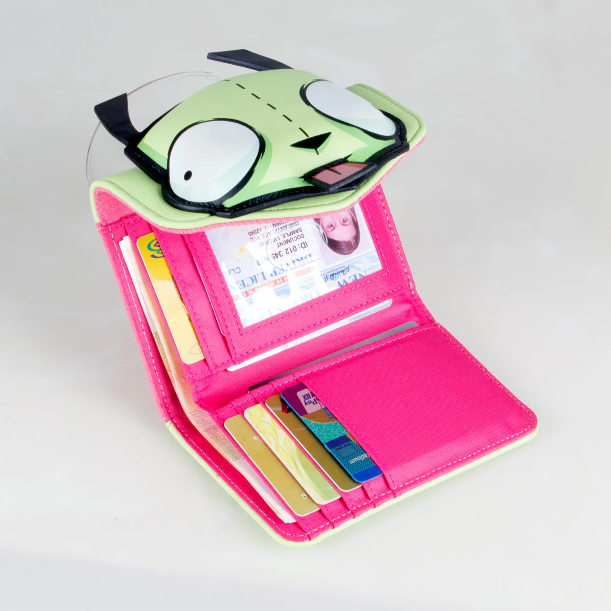 High-Quality Tri-Fold Velvet 3D Stereo Wallet Fashion Individual Card Holder Coin Purse ID Window