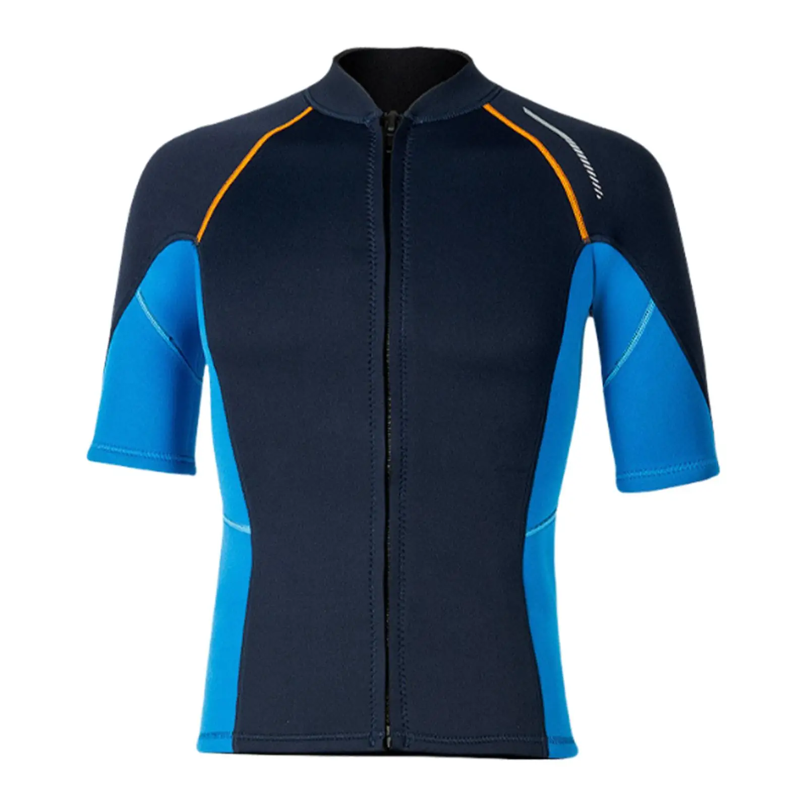 Wetsuit Top Men Front Zipper Jacket Diving Suit Swimming Suit Swimsuit for Canoeing Swimming Kayaking Surfing Water Sports