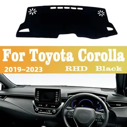 Deluxe Non - slip Dashboard Cover Mat with Sun Shade Protection (RHD Black Side)