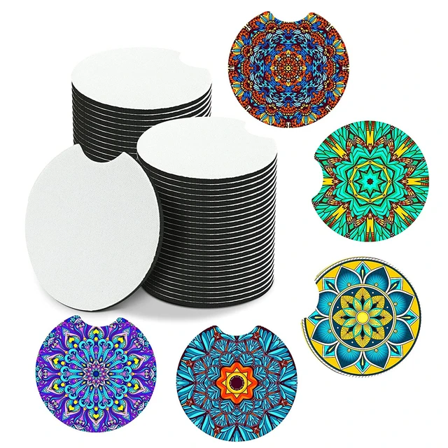 60 PCS Sublimation Blank Coasters,Circular Blank Coasters For Thermal  Sublimation DIY Crafts,Car Coasters - AliExpress