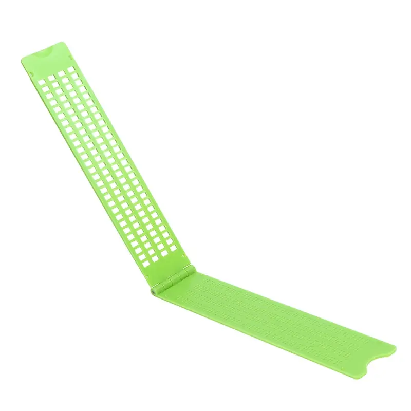 Plastic Braille Writing Slate Portable Vision Care Stylus School Learning Tool Accessory plastic braille writing slate