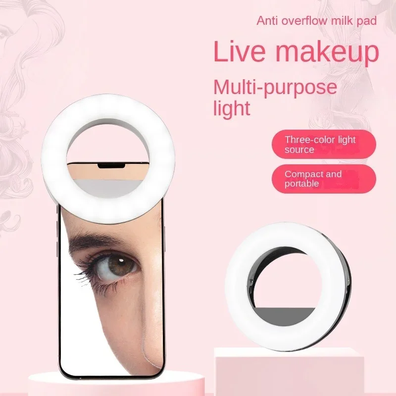 Anel de Luz Telefone Selfie Vara Led Clip-on Recarregável Lâmpada Redonda Fluxo ao Vivo para Smartphone Portátil Ipad Ipone - Image 5