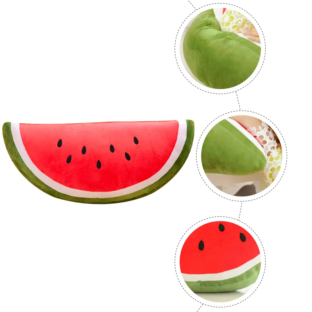 

Watermelon Pillow Adorable Plush Toy Summer Decor for Home Bread Fruit Stuffed Pp Cotton Baby Toys