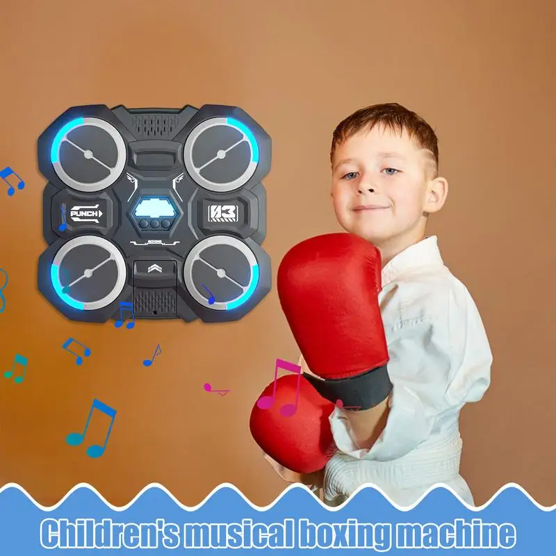 children's music boxing machine wall-mounted smart music boxing machine with Light Relaxing Reaction Training Target Boxing