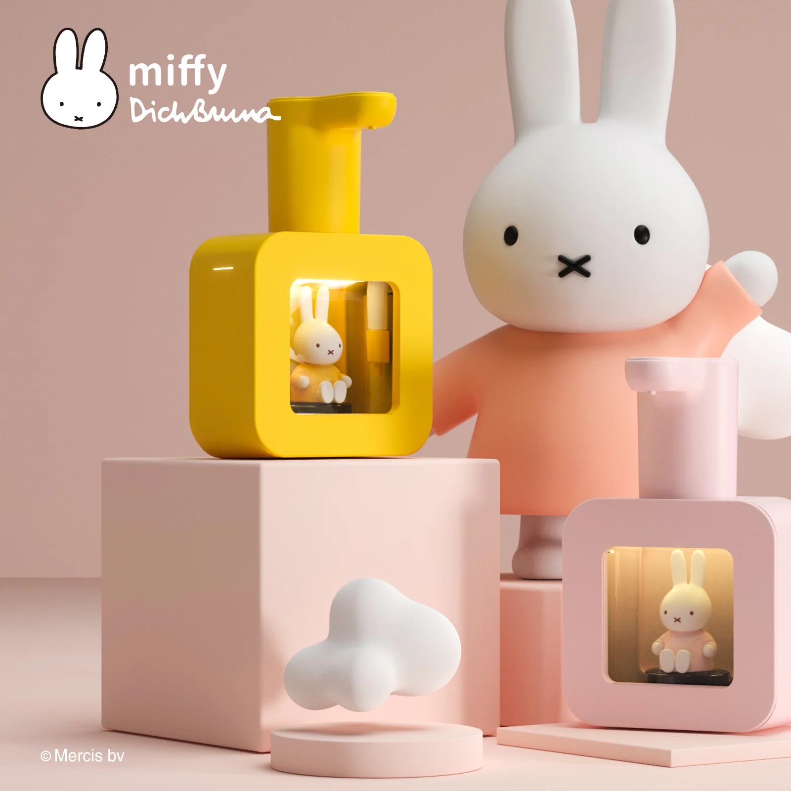 MIPOW&Miffy Automatic Hand Soap Dispenser Wall Mounted and Countertop Dual Purpose Sensor Foam Soap Dispenser Smart Infrared Con supply pl32 foam gun water dual purpose gun pl24 fire fighting foam monitor water foam dual purpose gun