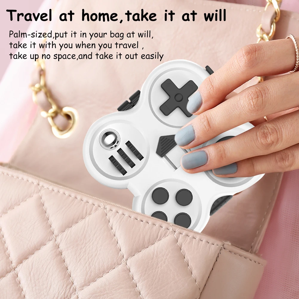 Game Fidget Pad Stress Reliever Squeeze Cube Fun Desk Handle Finger Colorful Toy Special Anti-Stress Game Stress Relief Fidget