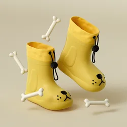Cheerful Mario Kids Waterproof Rain Boots Children Kids Shoes Cartoon