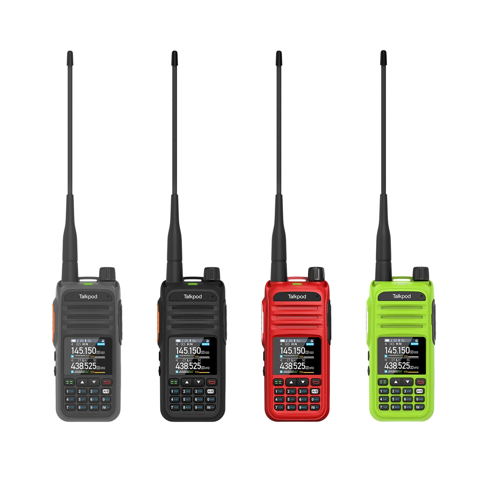 a36plus-portable-two-way-radio-handheld-walkie-talkie-uhf-vhf-am-fm-multi-band-with-color-display-wireless-multi-use-ham-radio