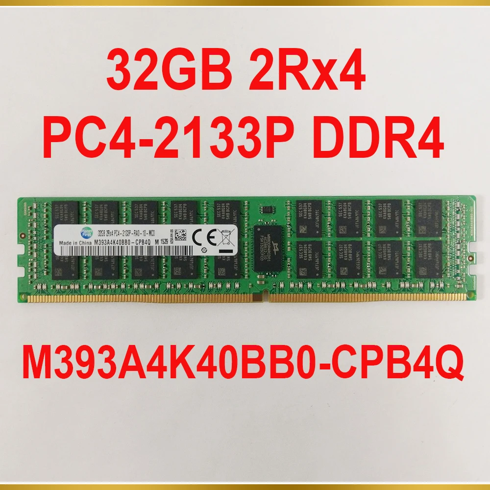 1 PCS For Samsung RAM 32GB 2Rx4 PC4 2133P 2133 DDR4 ECC REG Server Memory M393A4K40BB0