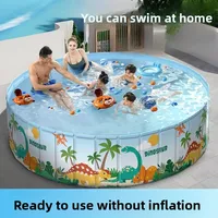 Grande piscine pour enfants, non gonflable, pliable, épaissie, pour la maison, l'extérieur, les jeux aquatiques en famille 6