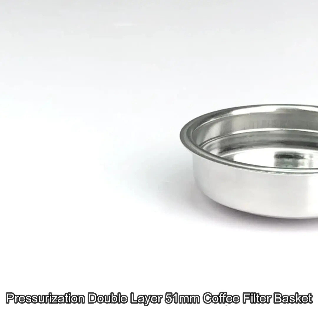 Filtre à Café Permanent En Acier Inoxydable 51mm (2 Tasses) - Pour Cafetière Italienne Ou Autre - Neuf