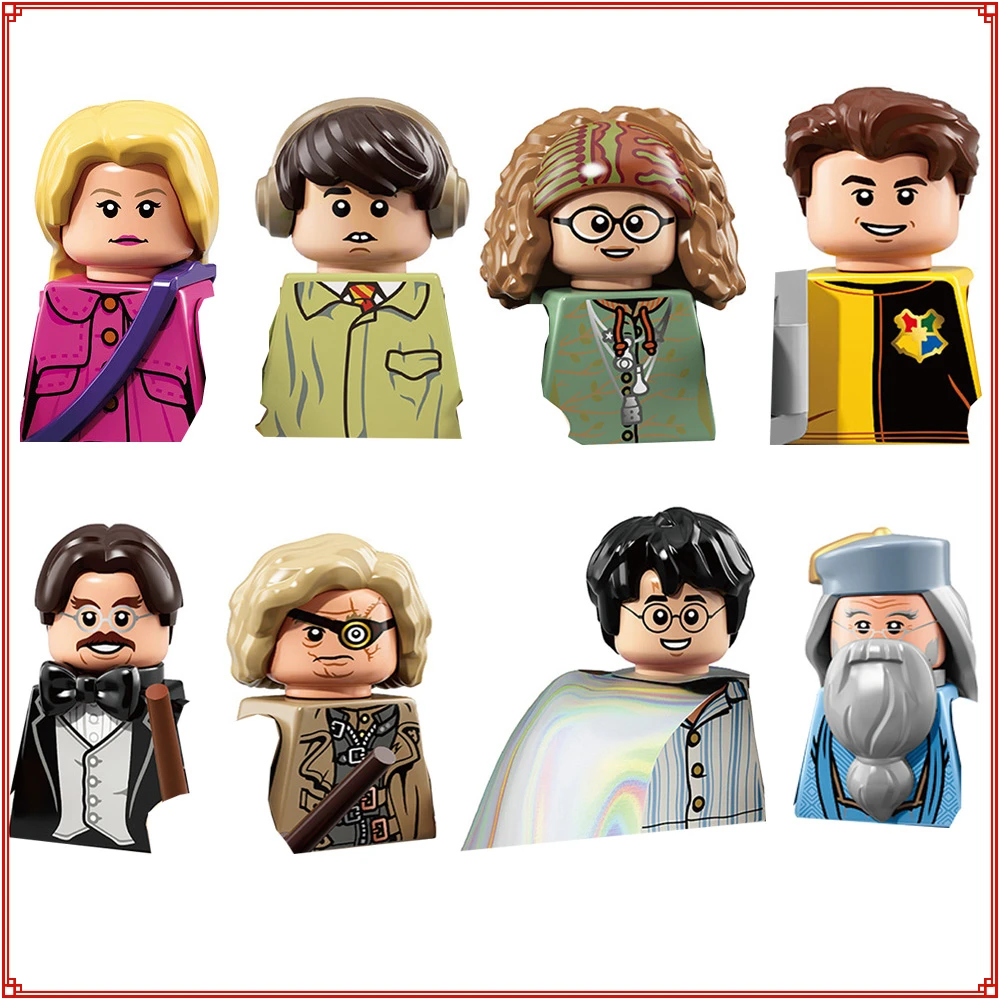 Movie Harry Building Blocks Doll Luna Lovegood Neville Longbottom Professor Trelawney Mini Action Figures Kids Creative Gifts