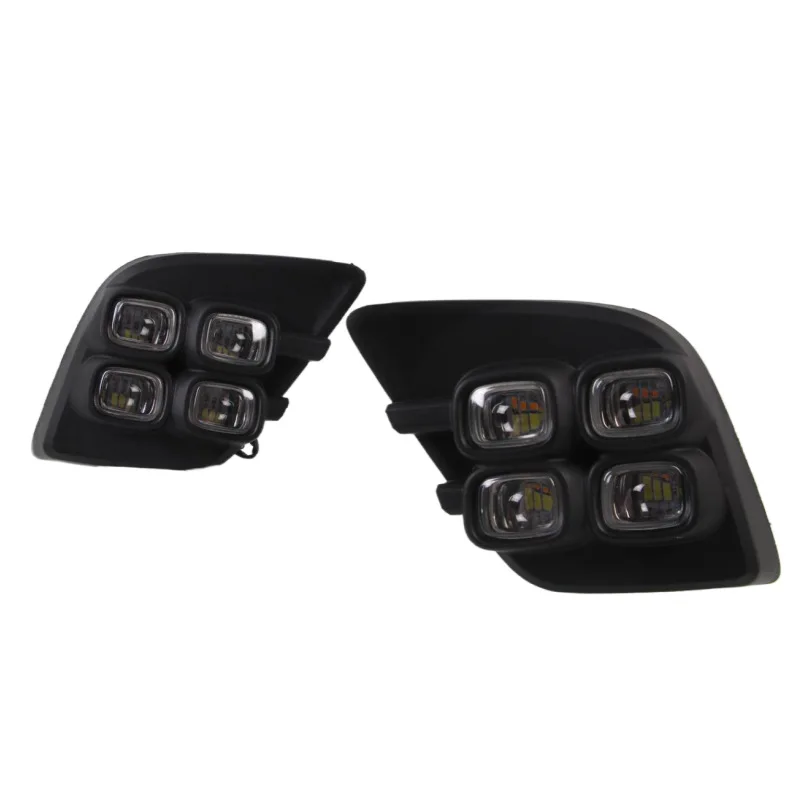 2015+Hailux Revo new vigo modified dual color four eye LED fog light daytime running light assembly