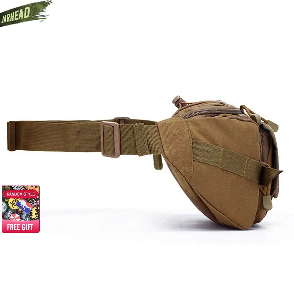 Utility Men Waterproof Nylon Waist Pack Tactical Military Sport Army Bag Hiking Fishing Hunting Camping Travel Waist Fanny Pack