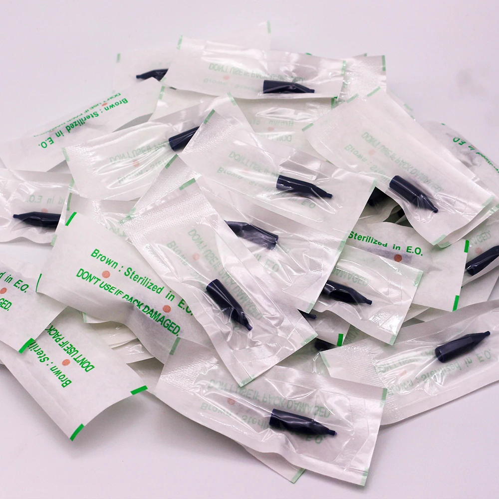 Tattoo Microblading Needles Disposable Tattoo Tips Professional 1RL/3RL/5RL Individual Packag Giant Sun Tattoo Needle Tips for Permanent Makeup Eyebrow Lip Machine