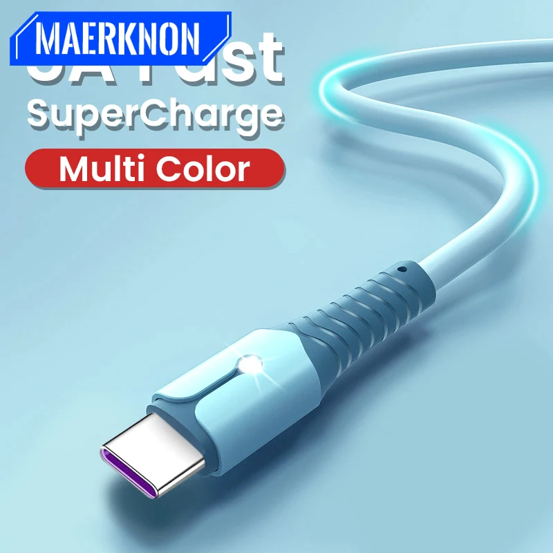 USB 5A Schnellladegerät USB Passend für iPhone 11 12 Pro Max Xiaomi Red Mi Note 10 Huawei P30 Pro Silikon_voghion.com