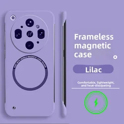 Ultra Thin Frameless Magnetic Shockproof Fashion Color Case - Enhanced Protection Cover - OPPO Find X9s Pro (PURPLE)