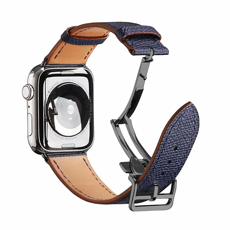 Premium Genuine Leather Watch Strap - Elegant Wristband