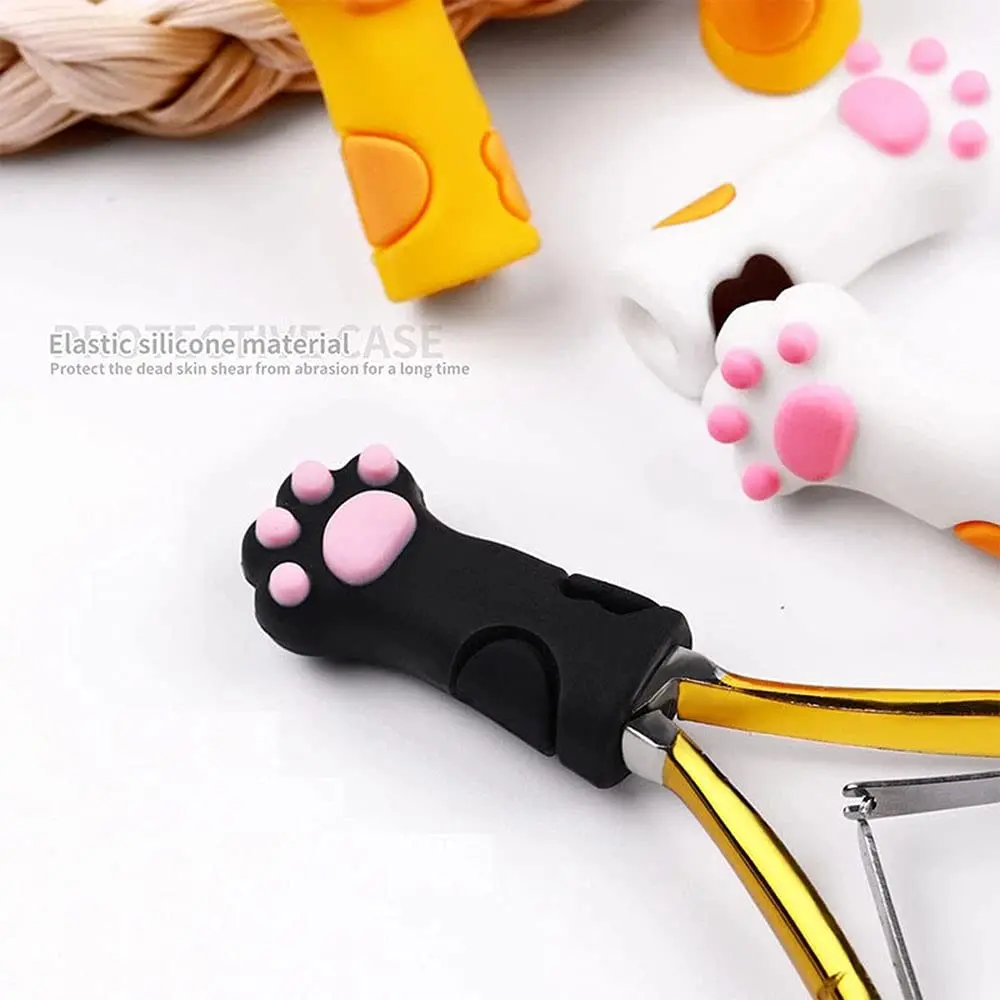 Cute Cat Paw Pencils Cap Pencil Holder, 12pcs Cat Paw Pencil Extender Holder, Manicure Pedicure Tool Protector 5