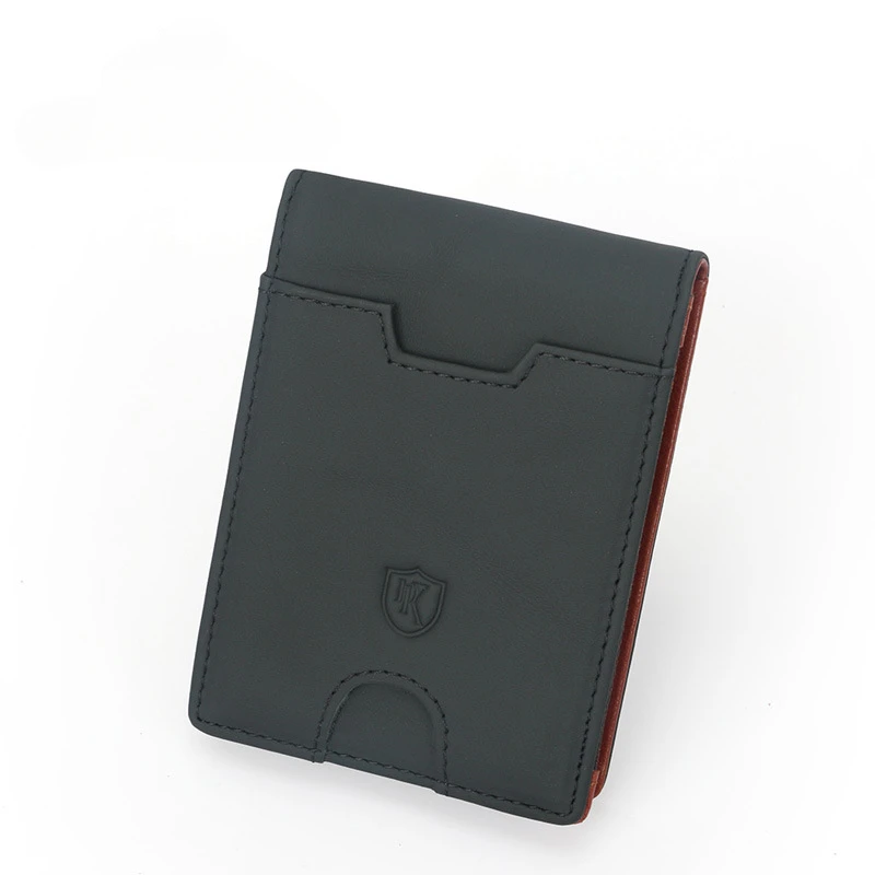 New style RFID men's top layer cowhide dollar wallet fashion casual cowhide wallet wallet wallet