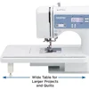 Sewing and Quilting Machine, Computerized, 165 Built-in Stitches, LCD Display, Wide Table, 8 Included Presser Feet, White 2