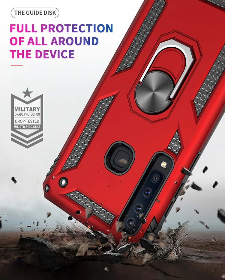 Rugged Drop-Proof Protective Phone Case with Kickstand