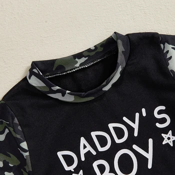 Toddler Boys Casual Outfits Camo Print Tee and Elastic Waist Shorts Set for 2 Piece Summer Clothing Set 3