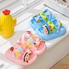 Children Summer Cartoon Sandals Kids Non-slip Baby Girls Cartoon Cute Rabbit Sandals Infantil Boys Soft Sole Garden Beach Shoes 1
