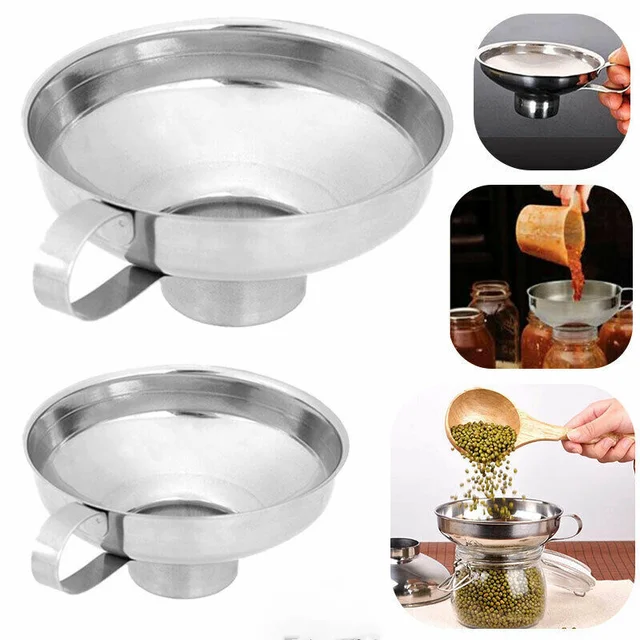 스테인레스 스틸 넓은 입 깔때기 주방 액세서리 가제트