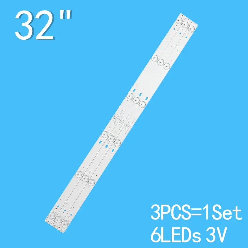 592MM 6LED(3V) LED Backlight Strip For CF-32FA9 MX32D06-ZC21FG-01 MX315M09 MX315D06-ZC21FG-01 02 HD-32W5420 LSC320AN02 led backlight strip for 0y55d12l 0y55d12r zc21fg 01 04 303wy550031 303wy550032 le55f88s ud led 55u760 le55p01 ls546pu1l0