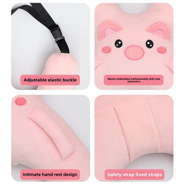 Kids Car Neck Pillow – Cute Cartoon Safety & Sleep Aid Pillow 3
