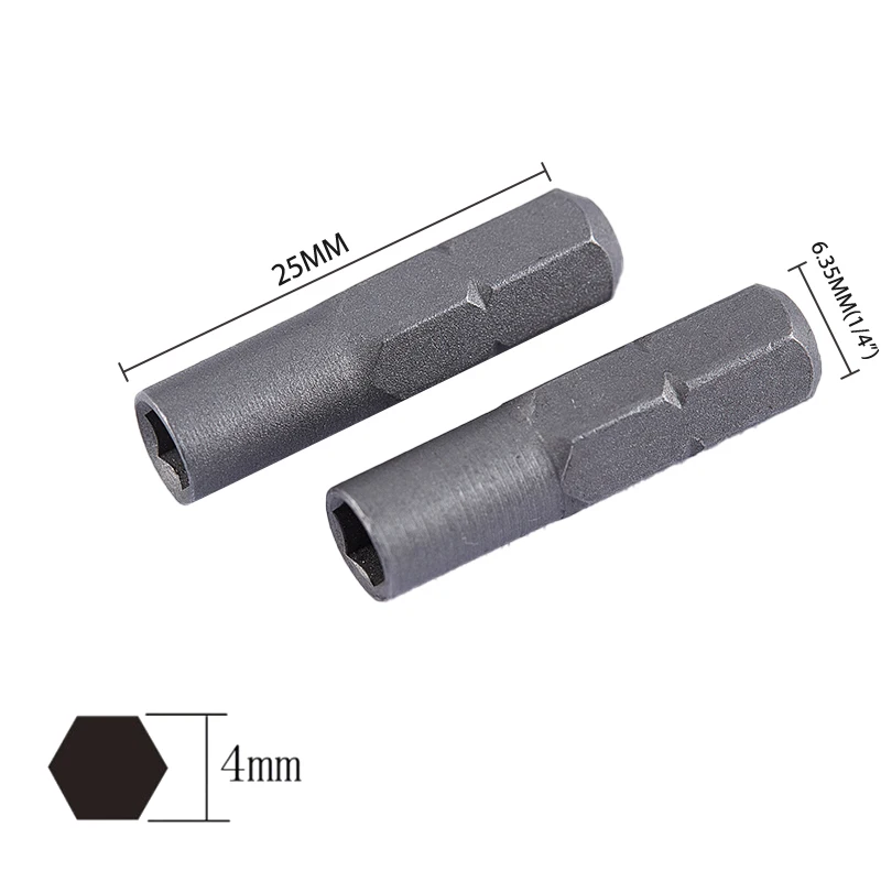 6.35mm 1/4" Insert Bit Adapter To System 4mm Hex Shank Electric Screwdriver Tools Micro Bit Socket Adaptor Holder