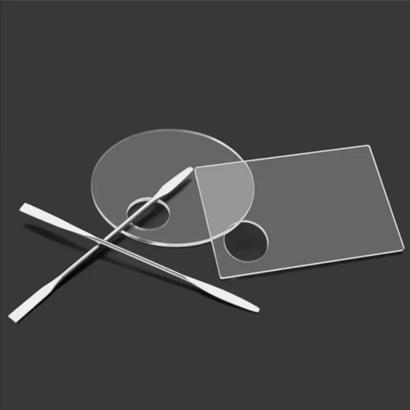 Acrylic Transparent Palette Painting Supplies Pigment Tray Watercolor Palette Oil Painting Nail Color Palette Painting Tool 4