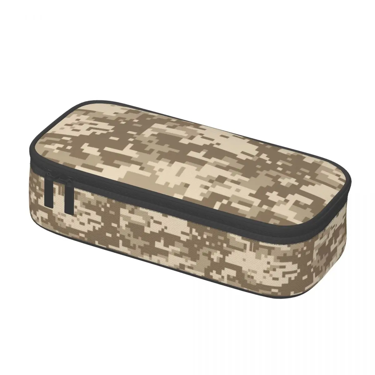 Desert Digital Camo Pencil Case for Girls Boys Large Capacity Multicam Military Camouflage Pen Box Bag Stationery