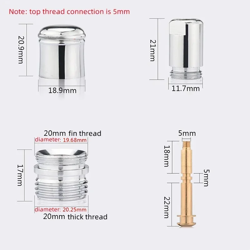 Faucet Separator Throttle Diverter 3 Way Mixing Valve Shower Tap Switch Diverter Brass Tap Pull Rod Cap 1Sets Bath Replacement